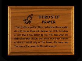Wood Plaque:  5x7 Third Step Prayer at Your Serenity Store