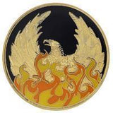 Z04a. NA Medallion Out of the Ashes Phoenix Coin - NA Symbol at Your Serenity Store