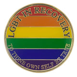 Z15. LGBT Recovery AA Medallion at Your Serenity Store